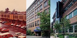 Three buildings that housed the Seattle U Law School