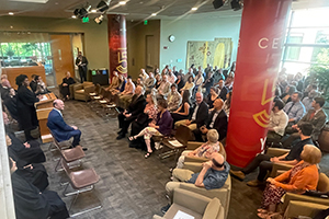 Leonard J. Feldman’s swearing-in and robing ceremony took place in front of a large group of family, friends, colleagues, and members of the legal community in Sullivan Hall, on the campus of Seattle University.